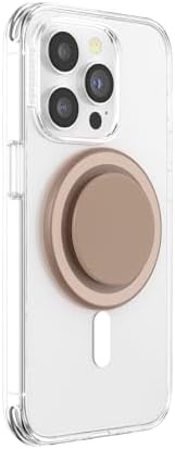 Magnetic Pop Grip for Mag Safe – Sleek Latte Soft Touch Phone Stand & Secure Grip for i Phone Cases, Customizable, Hands-Free Kickstand, Wireless Charging Compatible – Essential Accessory for Enhanced Smartphone Functionality and Style