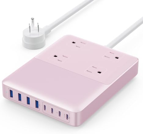 Revolutionize Your Charging Setup with the 12-in-1 USB C Power Strip – 200 W Ga N IV Fast Charger with 4 AC, 4 USB-A, and 4 USB-C Ports, Perfect for Mac Book and i Phone 16/15/14 – 5 ft Cord for Ultimate Flexibility in Home and Office Environments
