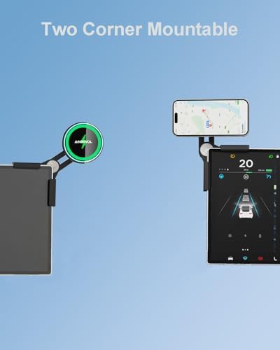 Revolutionize Your Driving with the Qi2 15 W Tesla Phone Mount Charger: Fast Charging, Heat Restriction, and Unmatched Suction for Model Y & 3 – Perfectly Compatible with i Phone 16-12 Series, Includes 40″ C-C Cable for Seamless Connectivity and Safety