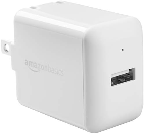 Power Up Anywhere: Amazon Basics 12 W USB-A Wall Charger for i Phone & Samsung – Dual Pack, 2.4 A Fast Charging, Compact Design with Safety Features for Home & Travel
