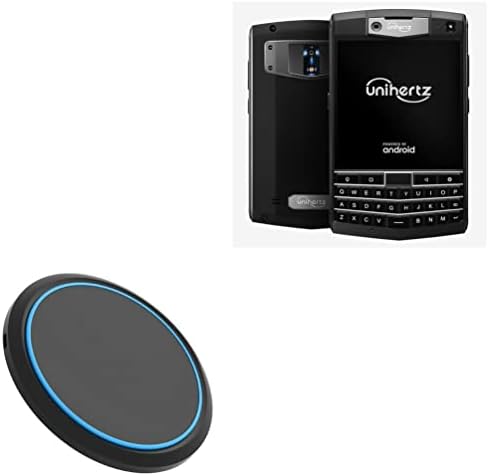 Effortless 15 W Qi-Certified Wireless Charger for Unihertz Titan – Swift Charge Power Disc in Stylish Jet Black – Optimized Fast Charging with QC3.0 Compatibility – Sleek Circular Design Perfect for Modern Workspaces – Enhance Your Mobile Efficiency with Cordless Convenience