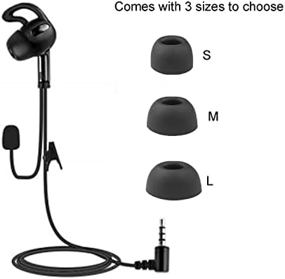 MIMIRACLE Sports Referee Headset – Right-Side In-Ear Earphone for Football, Soccer, Handball, and Volleyball Officials – Superior Audio Clarity, Ergonomic Comfort, and Durable Design for Seamless Communication on the Field