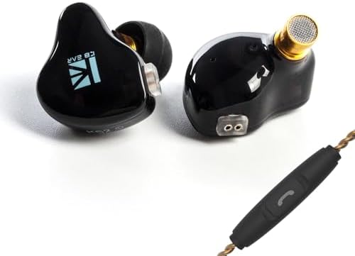 Transform Your Sound Journey with keephifi KBEAR Flash Hi-Fi Earphones – Premium Dual Driver Hybrid In-Ear Monitors in Stunning CNC Aluminum Alloy, Featuring Detachable 2 PIN-C Cable for Customization and Ergonomic Comfort for Extended Listening Sessions (Purple, Without Mic)