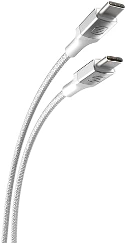 Scosche HPDC30 MWT PD30 USB-C 30 W Mini Wall Charger with 8 FT Braided Cable – Ultra-Portable Power Delivery 3.0 Adapter for i Phone & i Pad – Fast, Reliable Charging Solution for On-the-Go Users & Home Office Setup