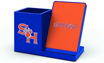 NCAA Unisex Fast Wireless Charging Stand & Desk Organizer – Stylish Multi-Device Charger for Sports Enthusiasts, Efficient Workspace Solution with Built-in Accessory Compartments