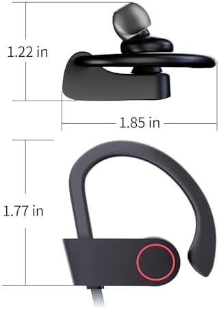 Elevate Your Active Lifestyle with IPX7 Waterproof Bluetooth Wireless Earbuds – 16-Hour Playtime, Exceptional Sound Isolation & Built-in Mic for Effortless Hands-Free Calls – Ideal for Gym, Running, and Outdoor Adventures