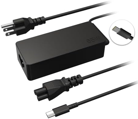 High-Performance 65 W & 45 W USB-C Laptop Charger for Lenovo – Universal Power Adapter for Think Pad, Yoga, Chromebook & More – Fast Charging Compatibility with Acer, Dell, HP – Ideal Replacement for Reliable Power Supply – 1-Year Warranty Included
