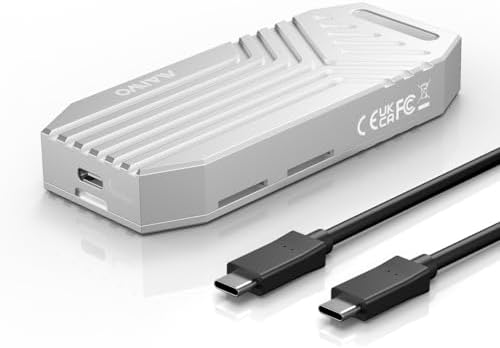 MAIWO 40 Gbps M.2 NVMe SSD Enclosure – Ultra-Fast USB4 Type-C Adapter for 8 TB SSDs – Tool-Free Installation with Thunderbolt 3/4 Compatibility – Durable Aluminum Alloy Design for Optimal Heat Dissipation – Perfect for Gamers and Creative Professionals