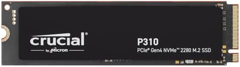 Elevate Your Gaming Experience with Crucial P310 500 GB NVMe M.2 SSD – Blazing Fast 6,600 MB/s Speeds, PCIe Gen4 Performance, and Acronis Backup Included for Ultimate Data Security – Ideal Internal Solid State Drive for Gamers and Creators