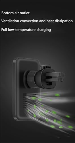 15 W Magnetic Wireless Car Phone Holder – Premium Fast Charging Dock for i Phone 12/13/14 Series with Type-C Compatibility – Elegant White Design for Enhanced Hands-Free Navigation and Secure Device Mounting