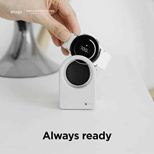 elago Premium Charging Dock for Samsung Galaxy Watches – Sleek Black Stand for Galaxy Watch 4, 4 Classic, 3, and Active (40-46 mm) – Fast-Charging Compatible Design – Perfect Desk or Nightstand Accessory for Effortless Smartwatch Management