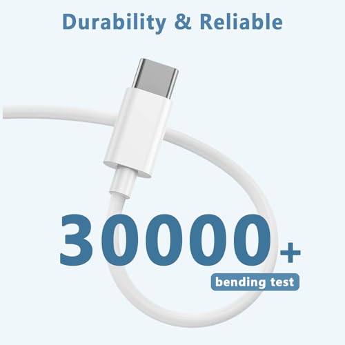 Ultimate 5 FT USB C Fast Charger Cable – High-Speed Charging with Enhanced Durability for All USB-C Devices, Tangle-Free Design and Over-Voltage Protection for Reliable Performance on the Go