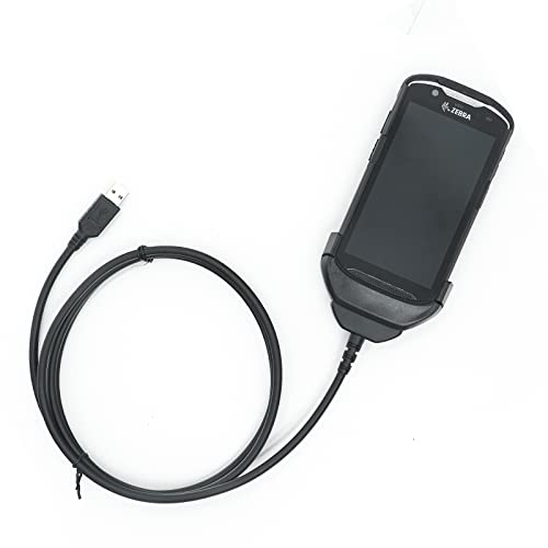 Zebra TC51 Charger and 6 ft USB Charging Cable for TC51, TC510 K, TC52, TC56, TC57 – Fast 5 V 2 A Power Solution for Handheld Devices with Enhanced Durability and Flexibility