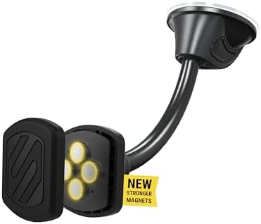 Scosche MXDM Ultra-Strong Magnetic Car Phone Holder – Secure Dashboard Mount for i Phone, Samsung & All Smartphones – Effortless Hands-Free Navigation & Enhanced Driving Safety with Durable Metal Plate