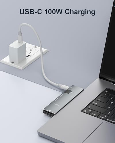 Maximize Your Mac Book’s Potential with the NXPGKEA 8-in-2 USB C Hub – Dual 4 K HDMI Outputs for Stunning Displays, High-Speed USB-A Ports for Effortless Data Transfers, and Micro SD/SD Card Readers for Instant File Access – Ideal for Mac Book Pro, Air M1/M2/M3, Dell XPS, Lenovo Think Pad, and HP Laptops – Compact, Durable Hub for Professionals on the Move