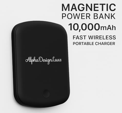 Magnetic 10,000 m Ah Power Bank – Ultra-Fast Wireless Charger for i Phone, Samsung, Android, Huawei, Xiaomi – Sleek Pink Portable Battery Pack with Mag Safe Compatibility for Effortless On-the-Go Charging