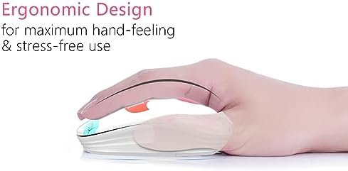 Ultra-Quiet Wireless Mouse with Nano Receiver – Perfect for PC, Laptop & Mac Book | Portable Optical Mice for Effortless Navigation | Ergonomic Design for Comfort & Productivity | Ideal for Mobile Professionals & Students