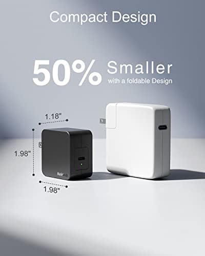 Nekteck 60 W Ga N USB-C Charger – PD 3.0 Fast Charging with Compact Foldable Plug for Mac Book Air/Pro and i Phone 15/16 Series – Ultimate Power Delivery Solution for On-the-Go Charging and Enhanced Device Compatibility