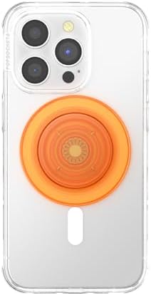 Mag Safe-Compatible Glitter Pop Socket Phone Grip & Stand – Stylish Clear Kickstand for Secure Wireless Charging and Effortless Media Viewing, Essential Cute Accessory for Enhanced Mobile Experience