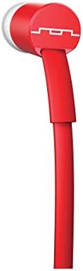 SOL REPUBLIC Jax Wired In-Ear Headphones for Android – Tangle-Free, Noise-Isolating Audio Experience with 4 Ear Tip Sizes for Customized Comfort – Stylish Red Design Perfect for Calls & Music Playback