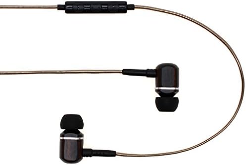 Elevate Your Audio Experience with Symphonized MTRX 2.0 Premium Wired Earbuds – Stylish Wood In-Ear Headphones Featuring Noise Isolation, Built-in Microphone & Volume Control, Ideal for Android Devices, Computers & Laptops (Gun Metal Finish) – Exceptional Sound Quality & Comfort for Music Lovers and Professionals