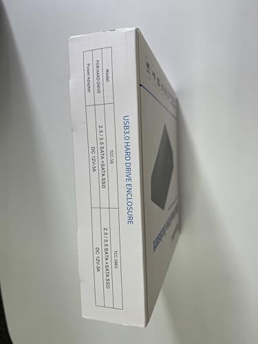 Maximize Your Data Storage with the TCC-S8 External Hard Drive Enclosure: USB 3.0 Docking Station for 2.5 & 3.5-Inch SATA HDDs and SSDs, Accommodating Up to 22 TB with 12 V/3 A Power Supply, USB A/C Cable Included, UASP Super Speed Support, Energy-Saving Automatic Sleep Feature for Enhanced Longevity and Performance