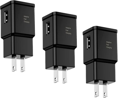 Premium Adaptive Fast Charging Block USB Wall Charger – Efficient Quick Charge Adapter for Samsung Galaxy S25/S24/S23/S22/S21/S20/S10/S9/S8/S7/Note 10 (4-Pack, White) – Maximize Charging Speed & Compatibility for Seamless Device Performance
