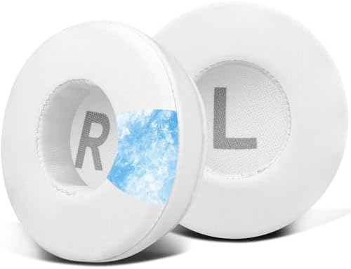 Upgrade Your Logitech Headphones with SOULWIT Cooling Gel Earpads – Enhanced Noise-Isolating Foam Cushions for H390, H600, H609, H760 – Thick, Comfortable Replacement Ear Pads for an Immersive Audio Experience – White Design for a Fresh Feel