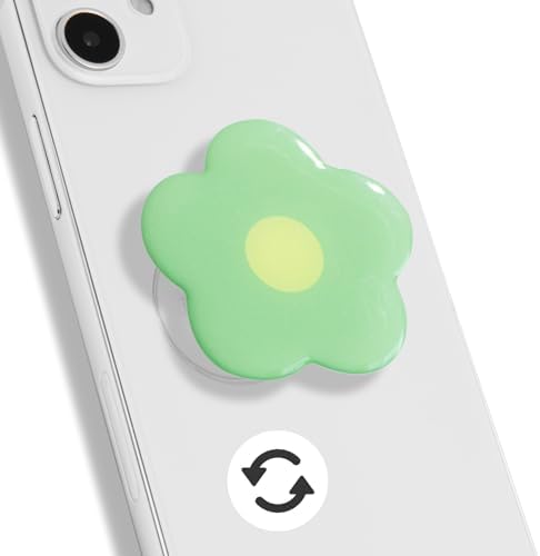 Stylish Floral Daisy Spinner Phone Grip – Innovative Adhesive Holder for Secure Smartphone Handling, Lightweight & Durable Design for Effortless Texting and Stress Relief (Charming Pink) – Elevate Your Mobile Interaction
