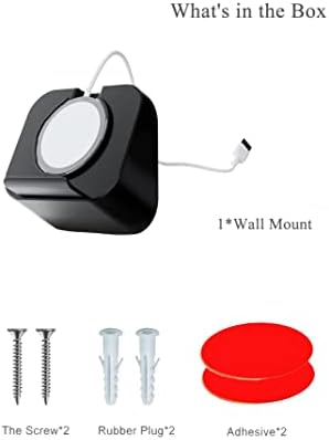 Wall Mount Holder for Magsafe Charger Magsafe Accessories Bedside Phone Holder Compatible with iPhone 14/pro/12/12Pro/12Mini/12ProMax/iPhone 13/13Pro/13Mini/13ProMax (Charger Not Included) (Black) – Enhanced Compatibility and Speed