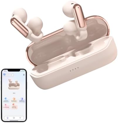 Premium Clip-On Bluetooth 5.4 Earbuds | Open Ear Sport Headphones with 35-Hour Battery Life for All-Day Listening | Ultra-Lightweight Wireless Earphones Featuring Crystal-Clear Voice Calls & Integrated Microphone | Ideal for Fitness and Outdoor Adventures (Sleek Black)