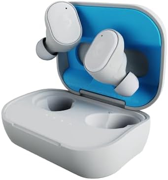 Skullcandy Grind Fuel Wireless Earbuds – Bluetooth Headphones with 40-Hour Battery Life, Noise-Isolating Comfort, and Wireless Charging Case – Customizable Audio via Skull-i Q App – True Black/Orange – Perfect for Music Lovers on the Go