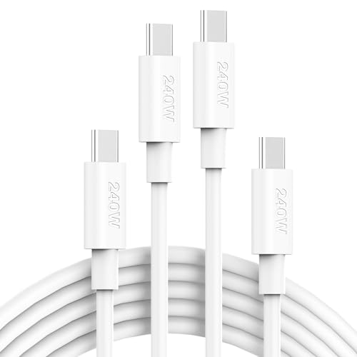 Transform Your Charging Routine with a 10 ft 240 W USB C to C Power Cable – Unrivaled Fast Charging, Exceptional Device Compatibility, and Robust Durability for Mac Book Pro, i Pad Pro, i Phone 15, and More