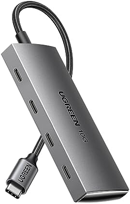 UGREEN USB C Hub – Lightning-Fast 10 Gbps Multiport Splitter with 4 USB 3.2 Ports for Mac Book Pro, i Mac, i Pad Pro, i Phone 15/15 Pro & Galaxy S23 – Streamline Your Device Management and Optimize Productivity on the Go