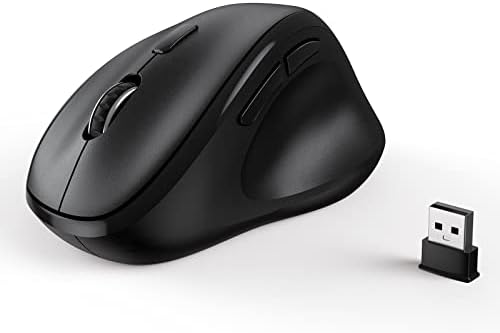 Revolutionize Your Workspace with the Green Ergonomic Wireless Mouse – Superior Vertical Design for Ultimate Comfort, Silent Clicks for Distraction-Free Focus, Long-Lasting Battery Life Powered by 1 AA Battery, Precision Control Up to 1600 DPI with USB Receiver Compatibility for PCs, Laptops, and Desktops