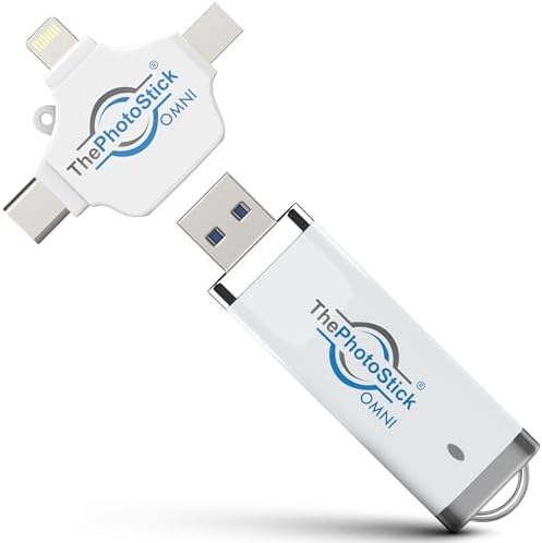Ultimate 64 GB Photo Stick® Omni USB Flash Drive – Effortless Multi-Device Backup for i Phone, Android, Mac & PC – High-Speed Memory Solution for Photos & Videos – Secure & Durable Storage for Travelers & Creatives – Simplified File Management & Fast Transfers