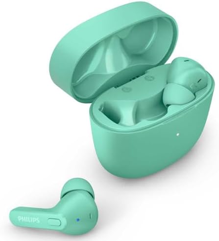 Revolutionize Your Audio Experience with PHILIPS True Wireless Earbuds – Advanced Bluetooth 5.3 Headphones Featuring 13 mm Drivers and AI Mic for Crystal-Clear Calls, IPX4 Waterproof Design for Active Lifestyles, 15 Hours of Playtime, Ultimate Compatibility with i Phone, Android & All Bluetooth Devices in Sleek White Finish