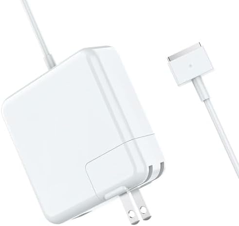 Elevate Your Charging Efficiency with the High-Performance 60 W/45 W T-Tip Magnetic Power Adapter for Mac Book Air (2012-2015) – Unmatched Compatibility for Models A1425, A1502, A1465, A1466, A1436, A1435 – Ultra-Lightweight & Travel-Friendly Design for Effortless Power On-the-Go