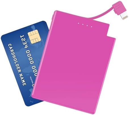 TNTOR Ultra-Slim Travel Power Bank with Integrated Lightning Cable – 3500 m Ah Portable Phone Charger for i Phone 14/13/12/11/X/8 Series, Perfect for On-the-Go Charging with Enhanced Compatibility and Fast Power Delivery