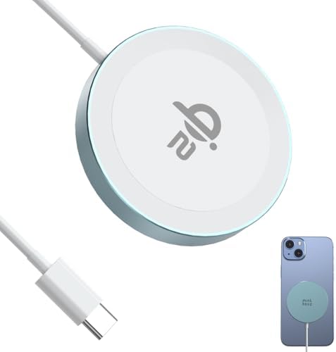 Minthouz Qi2 Magnetic Wireless Charger – 15 W Fast Charging for i Phone 16/15/14/13/12 Series & Air Pods, Sleek Magnetic Charging Pad for Qi-Enabled Devices, Effortless Power Boosts & Streamlined Design, Perfect for Home & Travel, No Adapter Required, Modern Black Finish