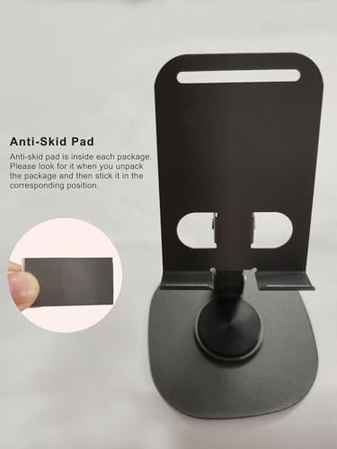 Versatile Purple Dual Folding Cell Phone Stand – Fully Adjustable, Thick Case Friendly Desktop Holder for All Smartphone Models – Compact and Portable Cradle Dock for Enhanced Productivity and Comfort