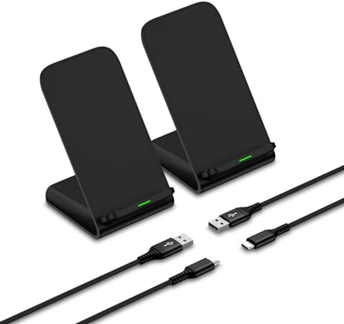 Pixel 9 Pro Fast Wireless Charger Stand – 15 W Universal Charging Station for Google Pixel 9/8/7/6 Series, i Phone 16/15/14/13, Samsung S25/S24/S23/S22 – Sleek Vertical & Horizontal Design with Enhanced Safety Features for Home & Office Use