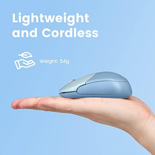 Elevate Your Productivity with the Perixx PERIMICE-802 PP Wireless Bluetooth Mouse – Sleek Purple Design for Windows, i OS & Android Devices – Ergonomic Comfort and High Precision Tracking for On-the-Go Professionals