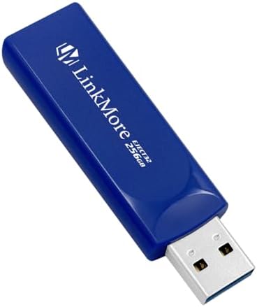 Maximize Your Data Storage with Link More EJECT32 256 GB USB 3.2 Flash Drive – Fast 100 MB/s Read Speeds & Retractable Design for Ultimate Portability and Compatibility with PC and Consoles