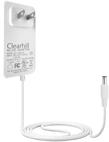 Versatile 24 V 2.5 A 60 W Wall-Mounted Power Supply Adapter for LED Strip Lights, Routers, Cameras – Durable 1.2 m Cable with DC 5.5 x 2.1 mm Connector for Enhanced Device Versatility and Efficiency – Optimize Your Power Management System Today!