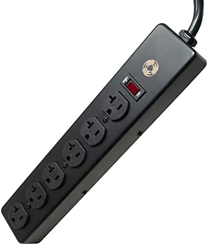 Heavy-Duty Magnetic Power Strip with 5 Outlets and 2.4 A USB – 8-Foot Cord for Ultimate Flexibility and Fast Charging, Ideal for Home and Jobsite Use