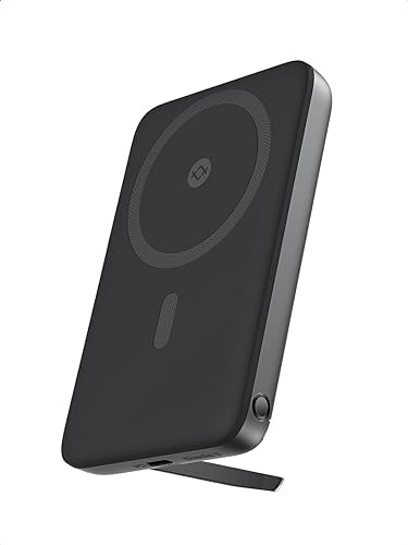 Magnetic 10000 m Ah Fast Charging Power Bank with Foldable Stand – Ultra-Compact USB-C Wireless Charger for i Phone 12/13/14/15/16 Series – Seamless Mag Safe Compatibility for On-the-Go Convenience and Quick Power Boosts