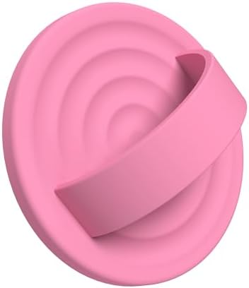 Upgraded Magnetic Phone Grip for i Phone: Premium Silicone Loop Holder with Mag Safe Compatibility – Ergonomic 360-Degree Stand, Non-Slip Design in Sleek Black for Enhanced Comfort and Secure Handling on i Phone 16/15/14/13/12 Pro Max/Plus