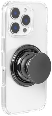Enhance Your Smartphone Experience with the FAB POPS Magnetic Black Mag Safe Phone Grip & Kickstand – Effortless Wireless Charging, Adapter Ring for Universal Compatibility, and Ultimate Functionality for Daily Use