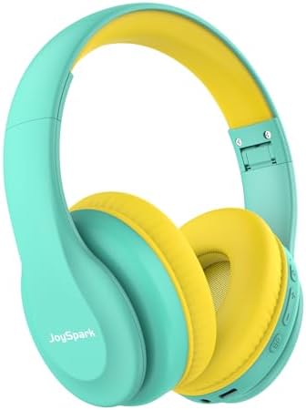 Kids Safe Sound Bluetooth Headphones – Lightweight Over-Ear Design with Volume Limiting (85/94 d B), 60-Hour Battery Life & Bluetooth 5.3, Built-in Microphone, Cozy Fit in Vibrant Blue – Ideal for Music, Audiobooks & Playtime with Enhanced Hearing Protection